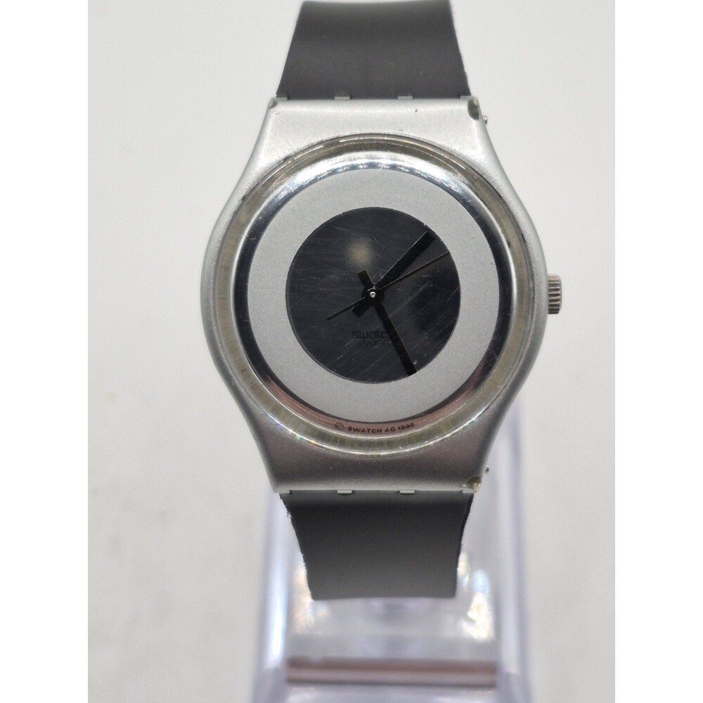 Vintage Swatch Swiss Made Silicone Back-Up GM140 Watch Wristwatch 1990